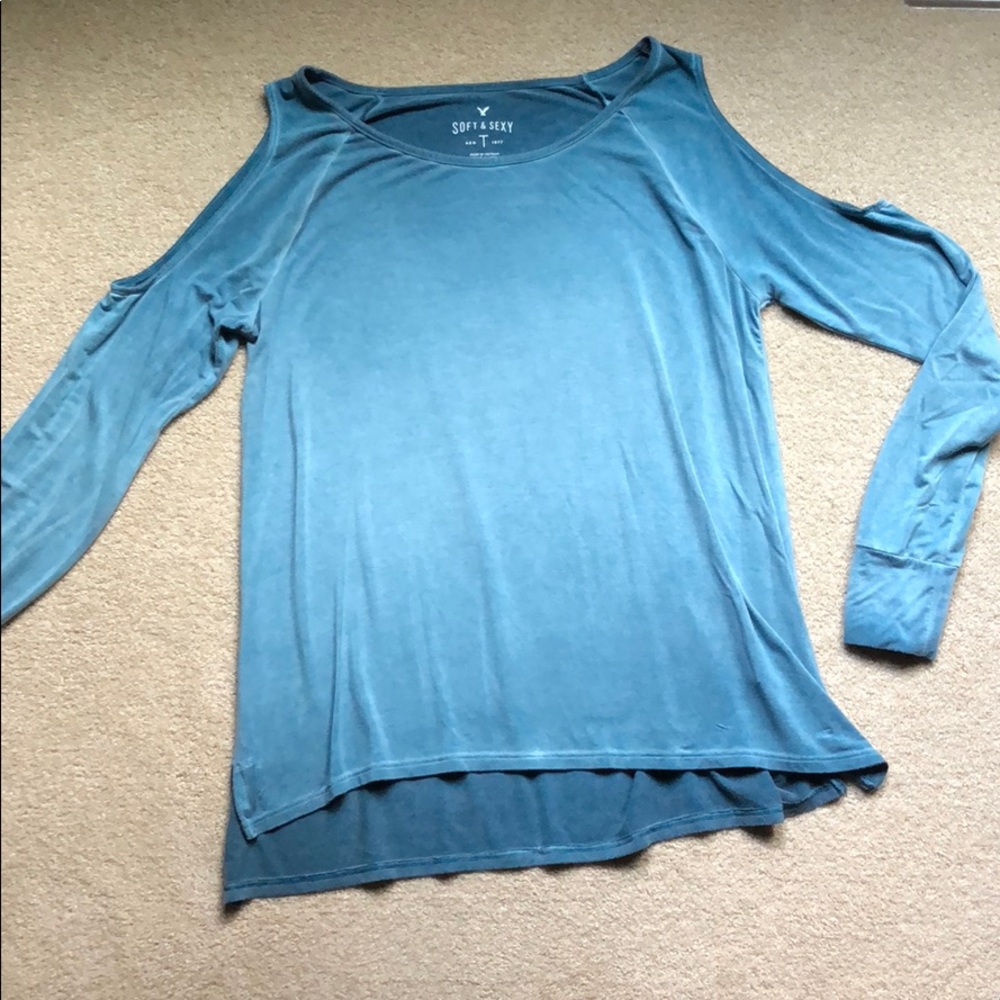 AE cold shoulder shirt